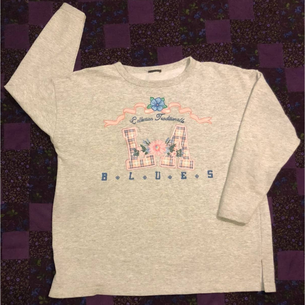 Embroidered LA Blues Sweater